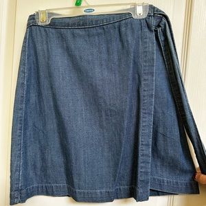 Abercrombie wrap around jean skirt